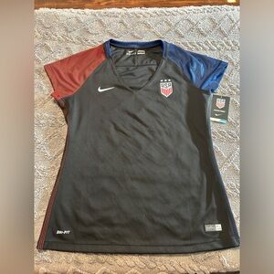 Nike USA Soccer Jersey Away 2016-17 Women Copa America Size Large Vneck